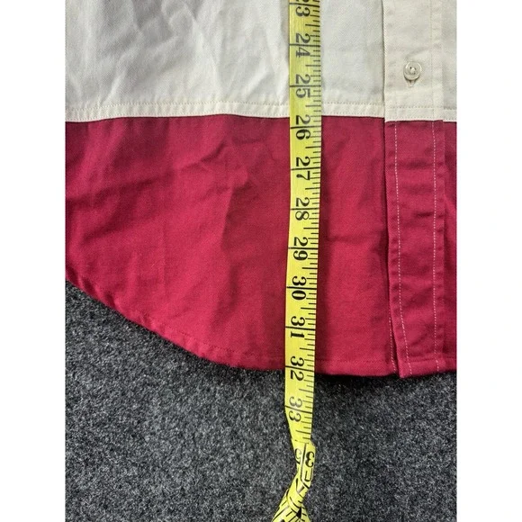 VTG Tommy Hilfiger Flag Shirt M/L USA Stars Stripes Button Up 100% Cotton Rare - Picture 8 of 8